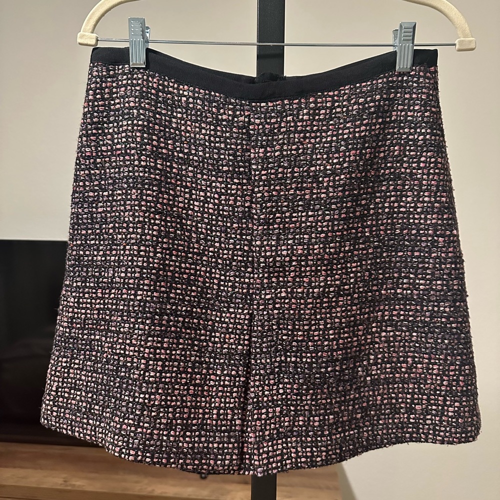 H&M Black and Pink Tweed Skirt